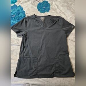 Cherokee Core Stretch Pewter Grey Scrub Top